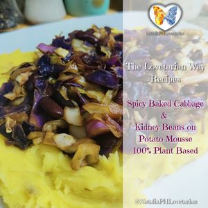 Spicy baked cabbage